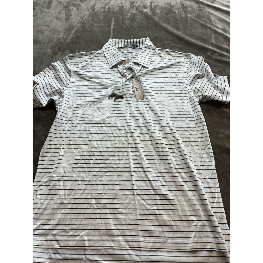 Striped White Polo Shirt